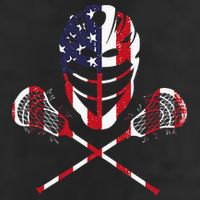 Lacrosse American Flag Lax Helmet Sticks 15oz Campfire Ceramic Mug