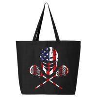 Lacrosse American Flag Lax Helmet Sticks 25L Jumbo Tote