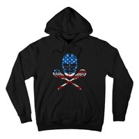 Lacrosse American Flag Lax Helmet Sticks 4th Of July Gifts Hoodie