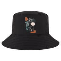 Line Art Face Abstract Art One Line Minimal Cool Comfort Performance Bucket Hat