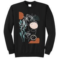 Line Art Face Abstract Art One Line Minimal Sweatshirt