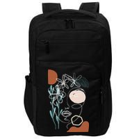 Line Art Face Abstract Art One Line Minimal Impact Tech Backpack