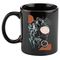 Line Art Face Abstract Art One Line Minimal 11oz C Handle Ceramic Mug