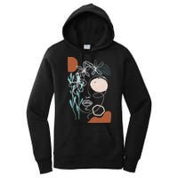 Line Art Face Abstract Art One Line Minimal Women's Pullover Hoodie