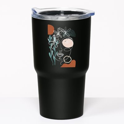 Line Art Face Abstract Art One Line Minimal Tumbler