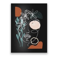 Line Art Face Abstract Art One Line Minimal Poster