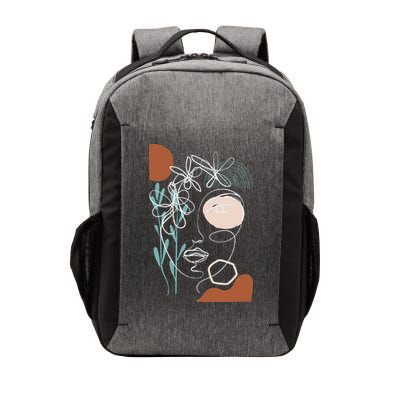 Line Art Face Abstract Art One Line Minimal Vector Backpack