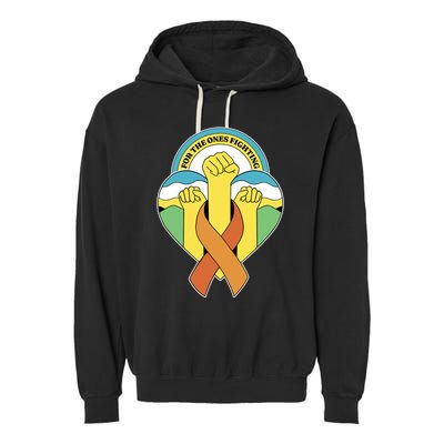 Leukemia Awareness For The Ones Fighting Garment-Dyed Fleece Hoodie