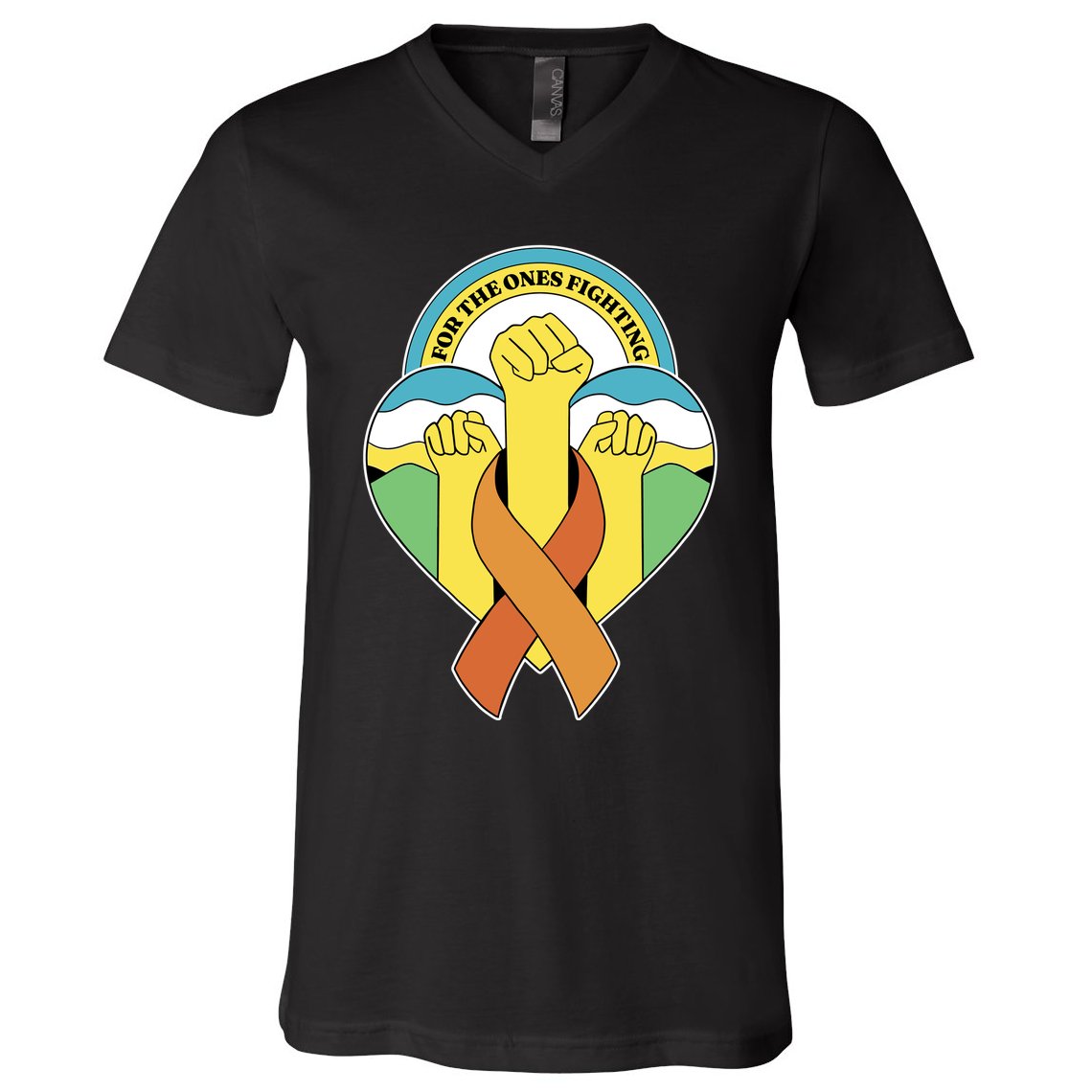 Leukemia Awareness For The Ones Fighting V-Neck T-Shirt