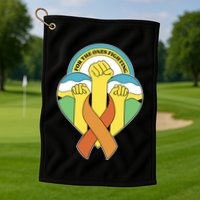 Leukemia Awareness For The Ones Fighting Golf Towel