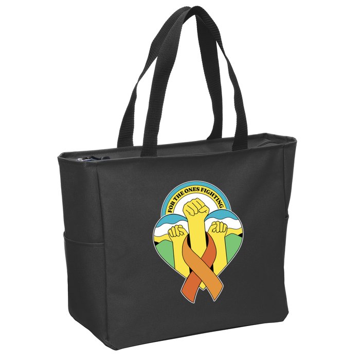 Leukemia Awareness For The Ones Fighting Zip Tote Bag