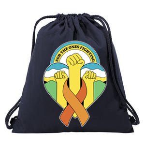 Leukemia Awareness For The Ones Fighting Drawstring Bag