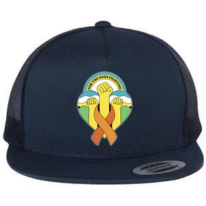 Leukemia Awareness For The Ones Fighting Flat Bill Trucker Hat