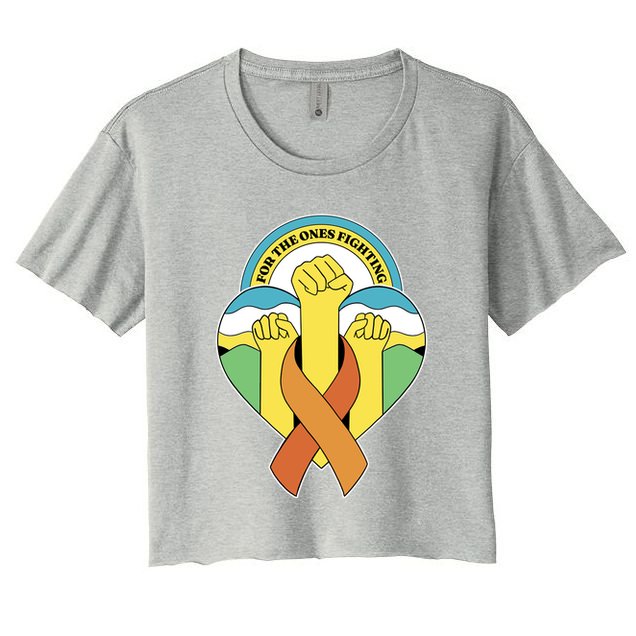 Leukemia Awareness For The Ones Fighting Crop Top