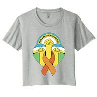 Leukemia Awareness For The Ones Fighting Women's Crop Top Tee
