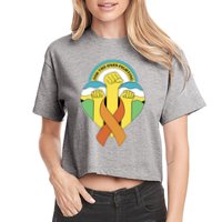 Leukemia Awareness For The Ones Fighting Women's Crop Top Tee