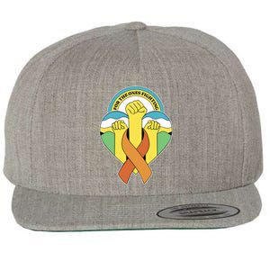 Leukemia Awareness For The Ones Fighting Wool Snapback Cap