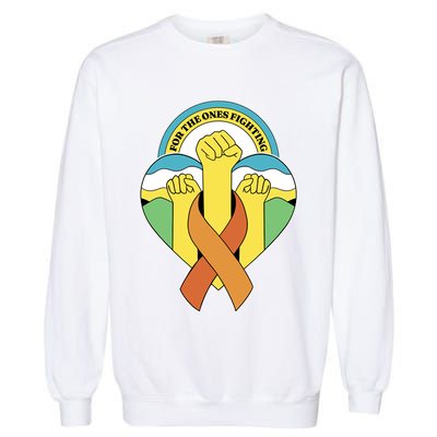Leukemia Awareness For The Ones Fighting Garment-Dyed Sweatshirt