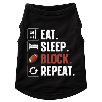 Lineman Art For Football Player Offensive Lineman Doggie Tank