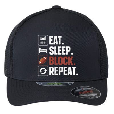Lineman Art For Football Player Offensive Lineman Flexfit Unipanel Trucker Cap