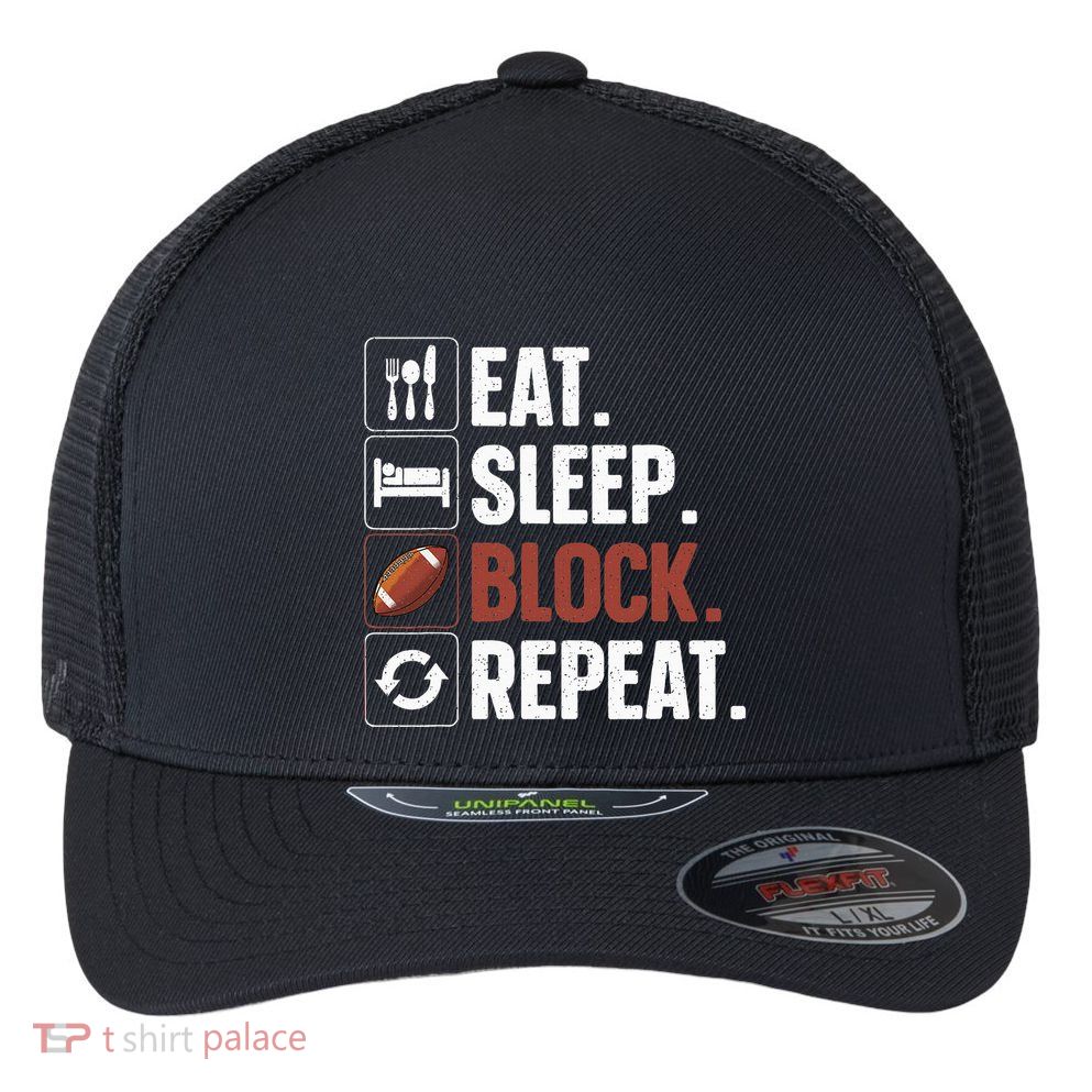 Lineman Art For Football Player Offensive Lineman Flexfit Unipanel Trucker Cap