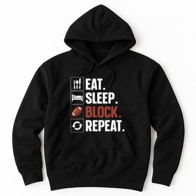 Lineman Art For Football Player Offensive Lineman Hoodie