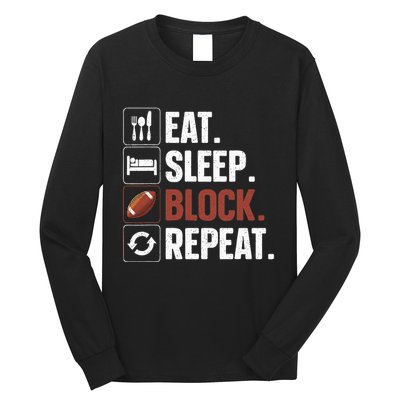 Lineman Art For Football Player Offensive Lineman Long Sleeve Shirt