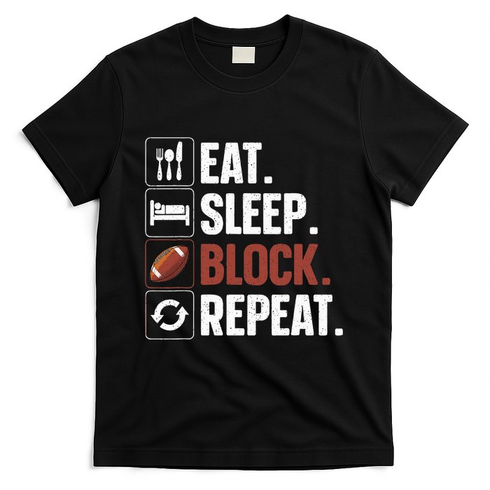 Lineman Art For Football Player Offensive Lineman T-Shirt