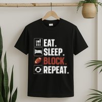 Lineman Art For Football Player Offensive Lineman T-Shirt