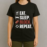 Lineman Art For Football Player Offensive Lineman T-Shirt