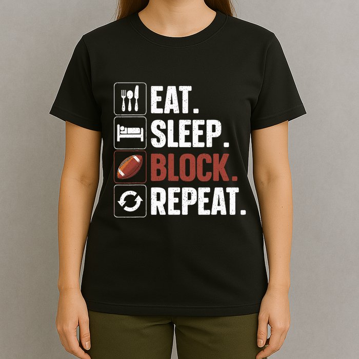 Lineman Art For Football Player Offensive Lineman T-Shirt