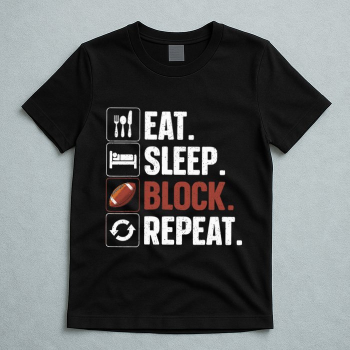Lineman Art For Football Player Offensive Lineman T-Shirt