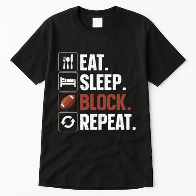 Lineman Art For Football Player Offensive Lineman Tall T-Shirt