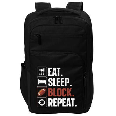 Lineman Art For Football Player Offensive Lineman Impact Tech Backpack