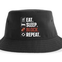 Lineman Art For Football Player Offensive Lineman Sustainable Bucket Hat