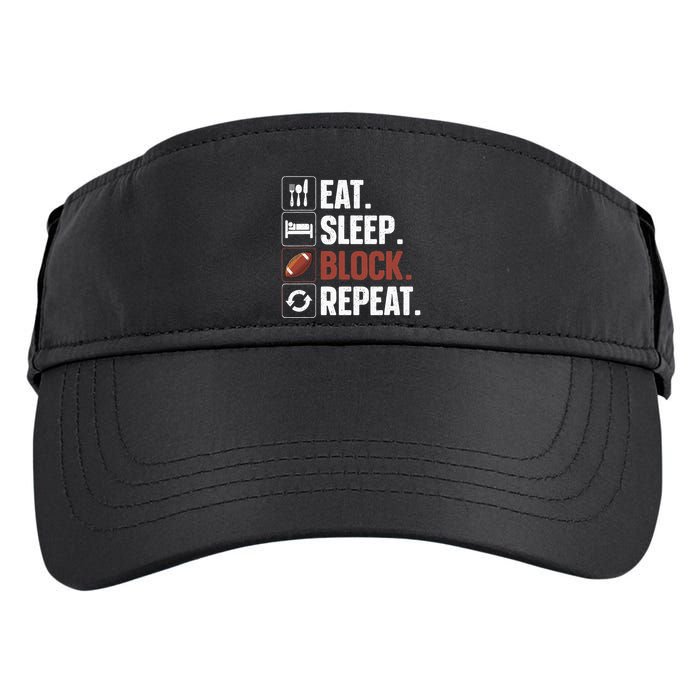Lineman Art For Football Player Offensive Lineman Adult Drive Performance Visor