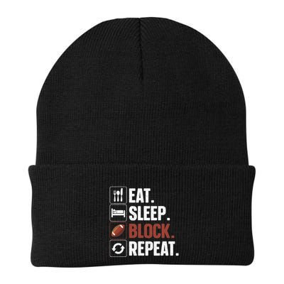 Lineman Art For Football Player Offensive Lineman Beanie
