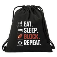 Lineman Art For Football Player Offensive Lineman Drawstring Bag