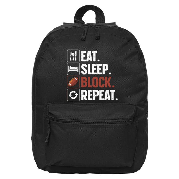 Lineman Art For Football Player Offensive Lineman 16 in Basic Backpack