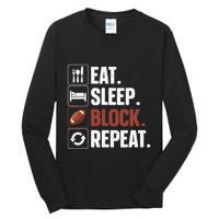 Lineman Art For Football Player Offensive Lineman Tall Long Sleeve T-Shirt