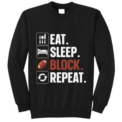 Lineman Art For Football Player Offensive Lineman Tall Sweatshirt