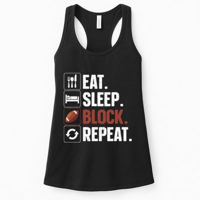 Lineman Art For Football Player Offensive Lineman Womens Tank Top