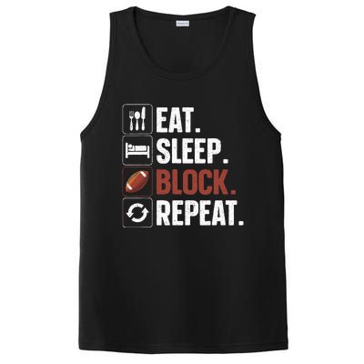 Lineman Art For Football Player Offensive Lineman PosiCharge Competitor Tank