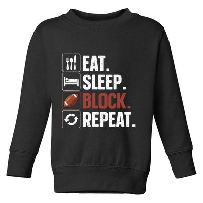 Lineman Art For Football Player Offensive Lineman Toddler Sweatshirt