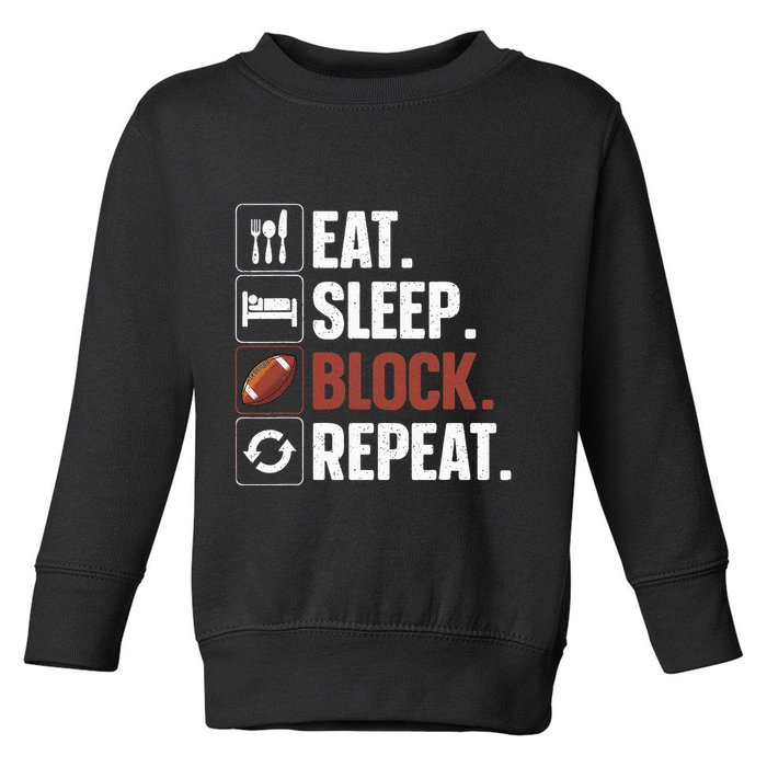 Lineman Art For Football Player Offensive Lineman Toddler Sweatshirt