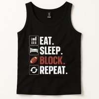 Lineman Art For Football Player Offensive Lineman Tank Top