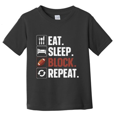Lineman Art For Football Player Offensive Lineman Toddler T-Shirt