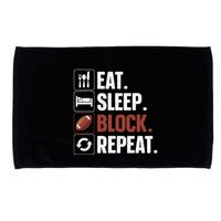 Lineman Art For Football Player Offensive Lineman Microfiber Hand Towel