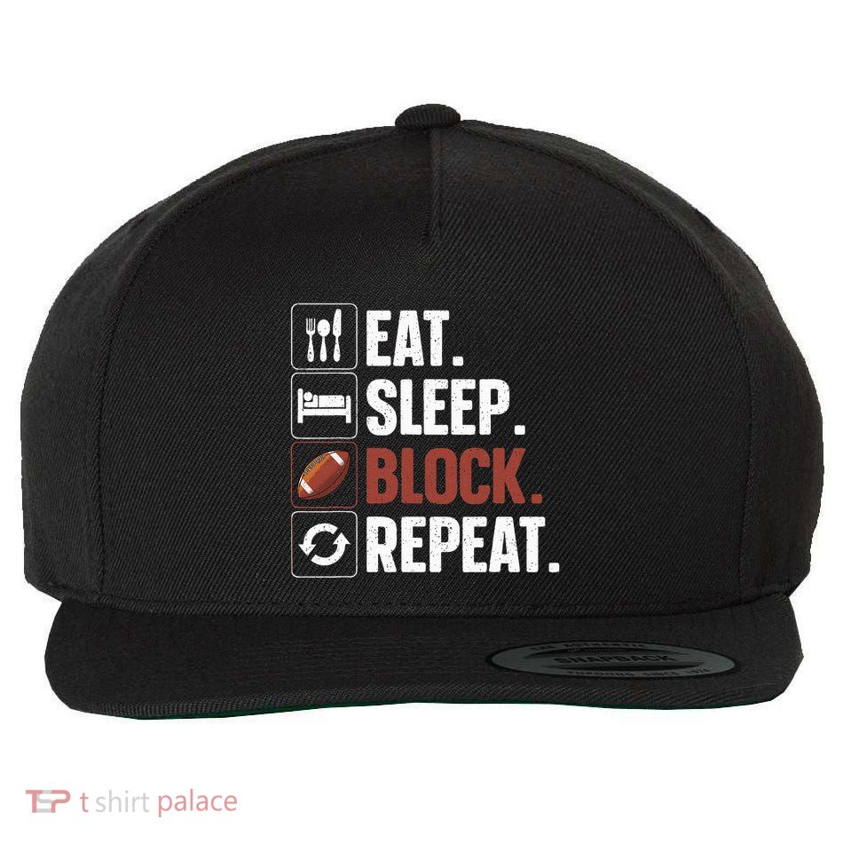 Lineman Art For Football Player Offensive Lineman Wool Snapback Cap