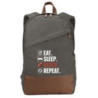 Lineman Art For Football Player Offensive Lineman Cotton Canvas Backpack